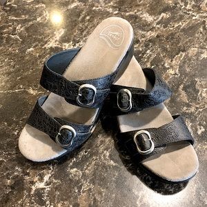 Dansko Black Sandals